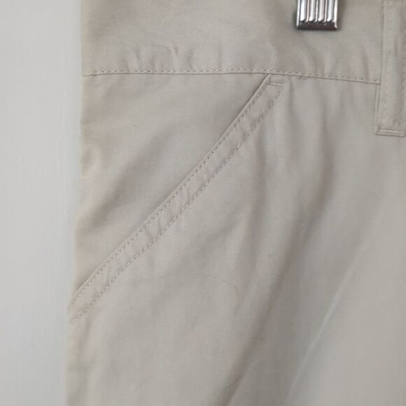 USC Tan Preppy Pencil Skirt XL Logo Pockets Zip Front - Picture 4 of 9